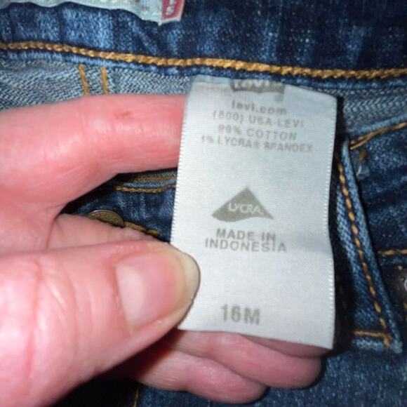 Levi’s straight leg cropped jeans 16M - Picture 4 of 4